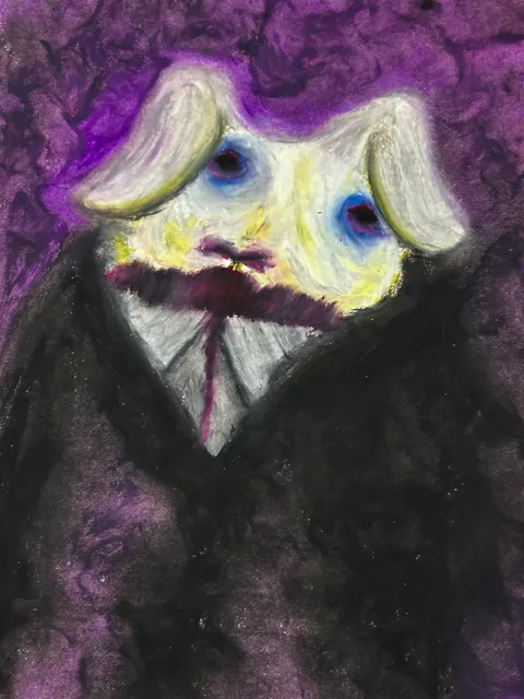 口髭のたれみみ