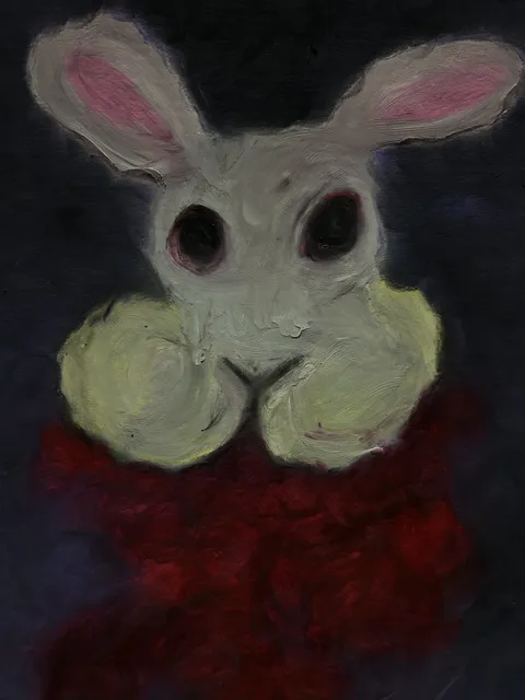 頬袋のウサギ